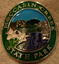Moccasin Creek State Park new badge mount stocknagel hiking medallion G0329