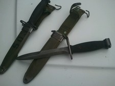Vietnam Era Bayonet Fighting Knife with M8A1 Scabbard