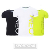 Adidas Neo Logo T-Shirt Herren - lime - schwarz - weiß - Gr. XS - XXL - NEU OVP