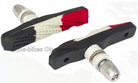 Dreifarbige Bremsschuhe für Shimano V-Brakes und kompatible Systeme, Paar