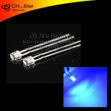 100pcs 2x3x4mm Square LED Diodes Water Clear Blue Light Rectangle Rectangular