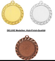 50 Stück Medaillen Ø 70mm nach Wahl | inkl. Sportemblem, Band & Beschriftung