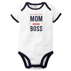 Carter's Boys White "Dad And I Agree Mom Is The Boss" Bodysuit