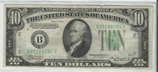 Series 1934 A~$10 Frn~Xf Beauty~Green Seal~District B~New York