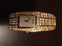 D&G Dolce & Gabbana Damenuhr goldfarben