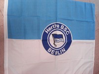 Fahne m.Hohlsaum ca.100 x 80 cm Hertha BSC altes Modell Fanartikel