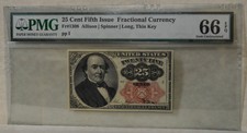 Fr. 1308 25 Cent Fifth Issue Fractional Currency Gem Unc 66 Epq Pmg