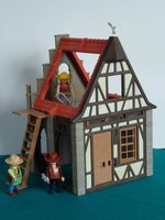 Playmobil Fachwerkhaus Baustelle Ritterburg Erweiterung (145)