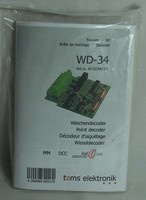 Tams Multiprotokoll-Weichendecoder (MM + DCC) 4-fach WD-34( Bausatz )43-02345-01