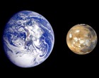The Earth and Planet Mars NASA Space Astronomy Celestial Objects Photo Picture