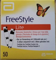 FreeStyle Lite 50 Blutzucker  1 x 50  Teststreifen Abbott NEU & OVP MHD 07/2017