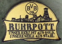 Borussia Dortmund Aufnäher BVB Patch, Kutte Ruhrpott