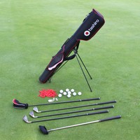 tashiro ReiseTasche + 5 Graphit Golfschläger + Bälle Zubehör Golfset Halbsatz