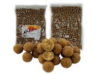 Top Secret 10kg Futterboilie Boilie Sahne Vanille 16-20mm mit Buttervanille