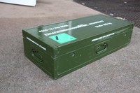 Bundeswehr Kiste Atemgeräteausstattung TOP Qualität  sehr stabile Holzbox 