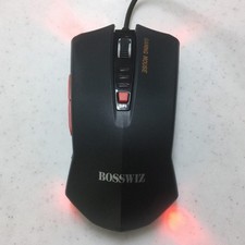 Bosswiz Tgm-400 Led Gaming Mouse 2000Dpi Cobalt-core cable