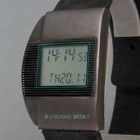 Herren Armbanduhr Funkuhr Junghans Mega 1