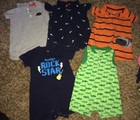 5 Boys Size 6 Month Carter's Brand Short Rompers