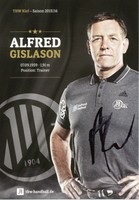 Alfred Gislason  THW Kiel 2015/2016 Handball Karte signiert - 264403
