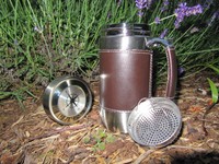 Thermo Trinkbecher Coffee to Go Becher Thermobecher Suppenthermos Leder Design
