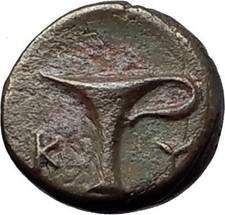 KYME in AEOLIS Original 350BC Eagle Vase Authentic Ancient Greek Coin i59371