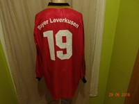 Bayer 04 Leverkusen Adidas Langarm Matchworn Trikot 98/99 "ASPIRIN"+ Nr.19 Gr.XL