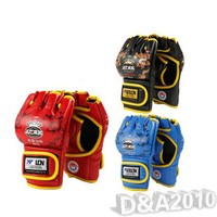 Heißen MMA Muay Thai Training Halb Mitts Boxsack Boxhandschuhe Drachen Muster