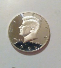 New listing
"Key-Date" 1998-S. (Proof) 90% Silver Kennedy Half Dollar. Low Mintage.