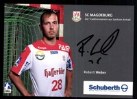 Robert Weber Autogrammkarte SC Magdeburg Original Signiert + A 103361