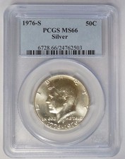 New listing
1976 S 50C Silver Kennedy Half Dollar Pcgs Ms66