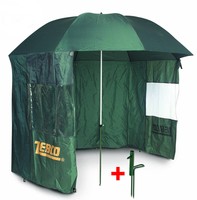 Zebco Angelschirm Schirmzelt Schirm 2,50m mit Umhang und Schirmhalter 9974 250