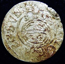 1635 Silver 1/24 Thaler Sweden "Renaissance Era" Coin! sku #Ri4