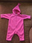 Pink Hanna Andersson Fleece Baby Bunting Snowsuit Size 70 (5-12 mo)