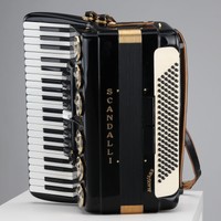 GEBRAUCHT SCANDALLI BLACK GOLD IV AKKORDEON 120 BÄSSE 4 CHÖRE 42 TASTEN PICCOLO
