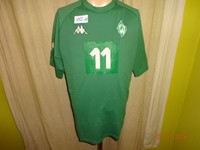 Werder Bremen Kappa Matchworn Trikot 01/02 "ohne Hauptsponsor" + Nr.11 Gr.L- XL