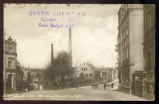 2077 - Germany 1910s LIMBACH Sachsen Markt Chemnitzerstrasse Real Photo Postcard