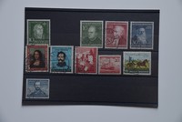 10x Briefmarken BRD 1952, postfrisch und gestempelt, guter Zustand