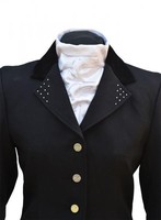 Turnier Plastron EXKLUSIV veredelt mit Swarovski®-Elementen * voluminöse Optik *