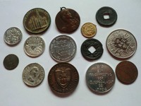   Nachlaß-Münzen/Medaillen Lot/Sammlung - 14 x/Stück - meist Alt