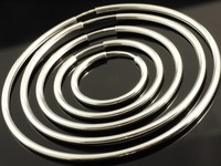 SILBER CREOLEN HOHLCREOLEN 15-20-25-30-40-50-60-80 mm GRÖSSE  1 PAAR