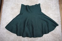 Rock, Strick,dunkelgrün, XS, Damen