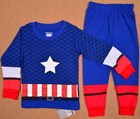 Captain America Super Heros Boys Toddler Pajamas Kids T-shirt Costume Gift Set