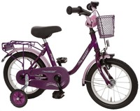 Bachtenkirch Kinderfahrrad 14 Zoll MY DREAM mit Körbchen Lila NEU 411-MD-25