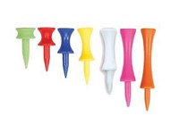 NEU MASTERS PLASTIK GRADUATED CASTLE TEES (weiß 5.1cm) TASCHE VON 25