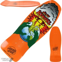 SANTA CRUZ "End of the World" Jeff Kendall Skateboard Deck 10" Orange Old Skool