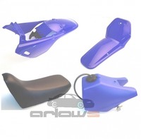 Yamaha PW80 PY80 Plastic Kit Body Blue Schutzblech Tank Sitzbank 88-06
