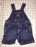 Osh Kosh B'gosh Vestbak Overall Bib Blue Jean Denim Shorts 6 Months BABY