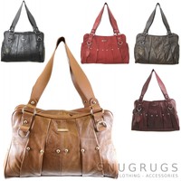 ECHTLEDER Vintage Handtasche Damen Einkaufstasche Schulter Damen Tasche