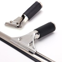 PROFI Fensterwischer Edelstahl Fensterabzieher Duschwischer Schwarz 25 35 45 cm