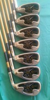 SUPERB BENROSS GOLD LEGEND IRON SET, 5 TO SW, SENIOR LEGEND SHAFTS, RIGHT HANDED